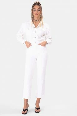 Adika Chakra Cropped Denim Jumpsuit OUTLET