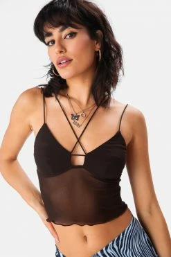 Adika Silverado Mesh Crop Top