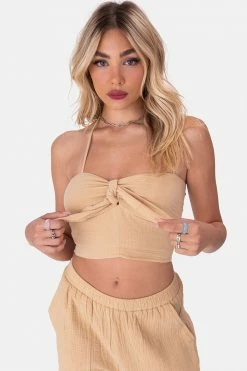Adika Malibu Crinkle Halter Top OUTLET