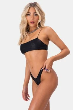 Adika OUTLET Python Square-Neck Bikini Top