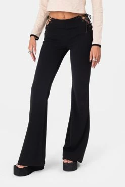 Adika Weekend Side Lace-Up Flared Pants Best Sellers