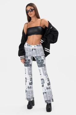 Adika Dominate Faux-Leather Crop Top Clothing