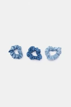 Adika Accessories Blue-Jean 3-Pack Denim Scrunchies
