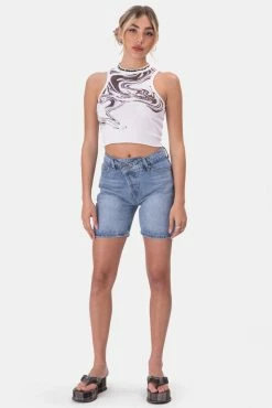 Adika Clothing Willis Wrap Denim Shorts