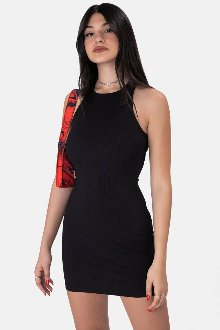 Buy 🔔 Adika Mystic Ribbed Cross-Back Mini 👗 Dress OUTLET ✨ 4 Adika Mystic Ribbed Cross-Back Mini Dress OUTLET