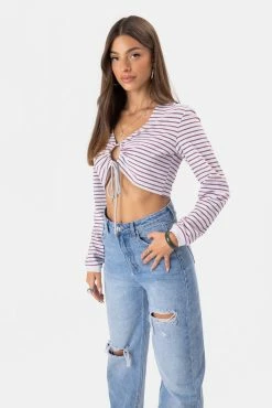 Deals ⌛ Adika Clothing Hoper Tie- Front Crop Top ✔️ 7 Adika Clothing Hoper Tie- Front Crop Top