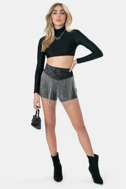 Adika Bellevue Fringe Shorts