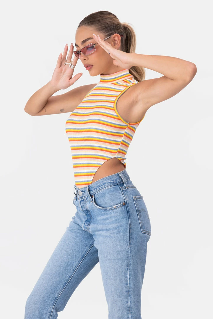 Promo 👏 Adika Rainbow High-Leg Ribbed Bodysuit OUTLET ⭐ 3 Adika Rainbow High-Leg Ribbed Bodysuit OUTLET