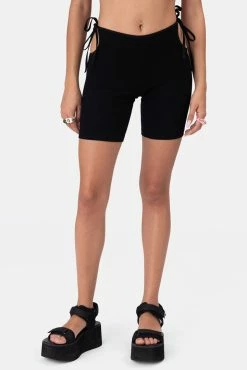 Coupon ๐ Adika Beans Side-Tie Biker Shorts โญ 7 Adika Beans Side-Tie Biker Shorts