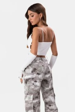 Adika Hinton Lace-Up Corset Top Clothing