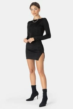 Adika Flirt Open-Back Mini Dress