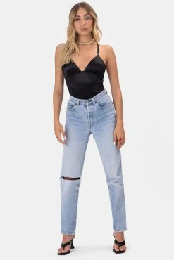 Adika OUTLET Lovely Satin Finish Bodysuit