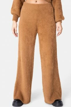 Adika Cider Fuzzy Flared Pants Clothing