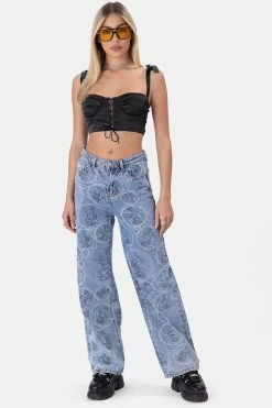 Adika Camilo Satin Finish Crop Top