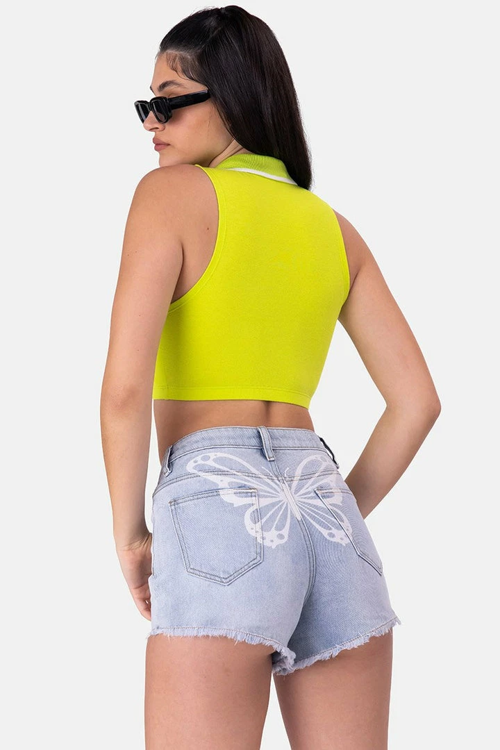 Buy ✔️ Adika Vivid Front Zip Crop Top 🎁 4 Adika Vivid Front Zip Crop Top