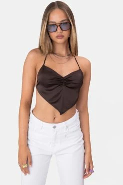 Adika Clothing Gamma Backless Halter Crop Top
