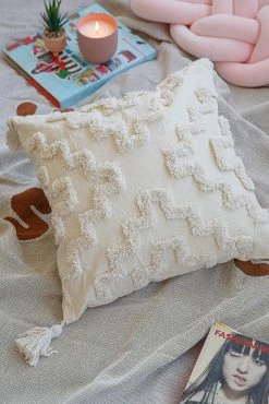 Adika Home Burma Tufted Square Pillow Cover