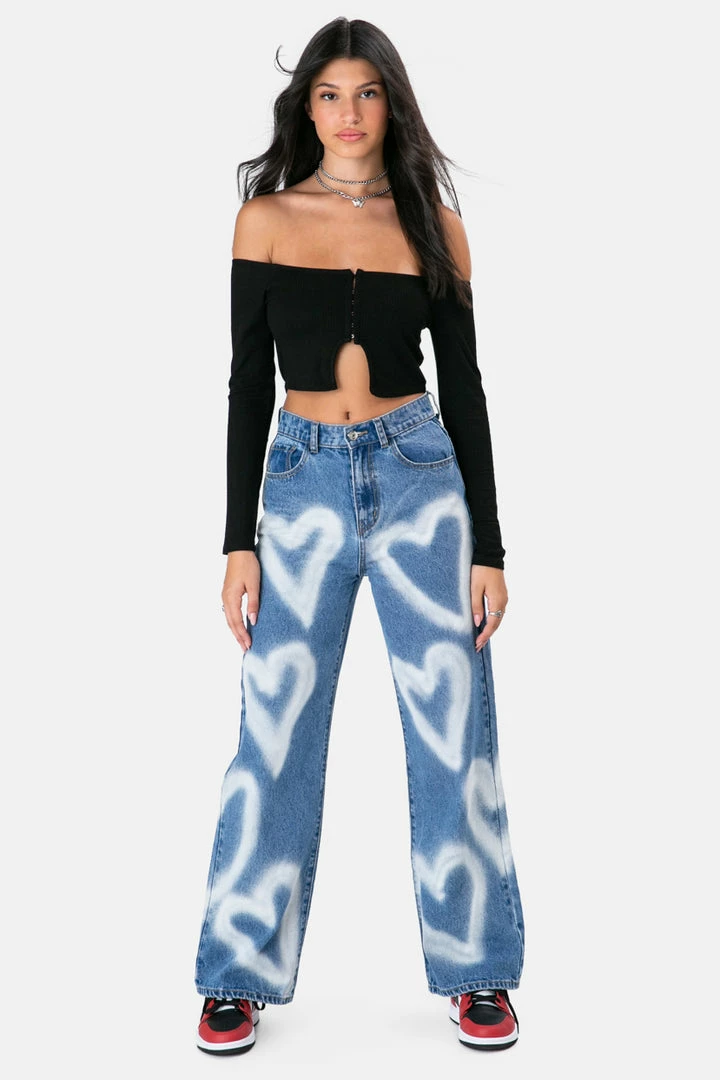 Budget π₯° Adika Best Sellers Hearts π Jeans | WIDE β 1 Adika Best Sellers Hearts Jeans | WIDE