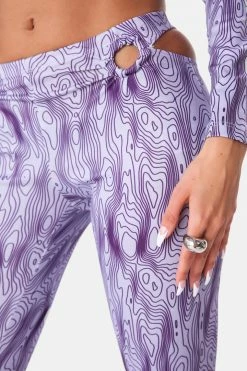 Adika Clothing VIBEADELIC Ring-Detail Flared Pants