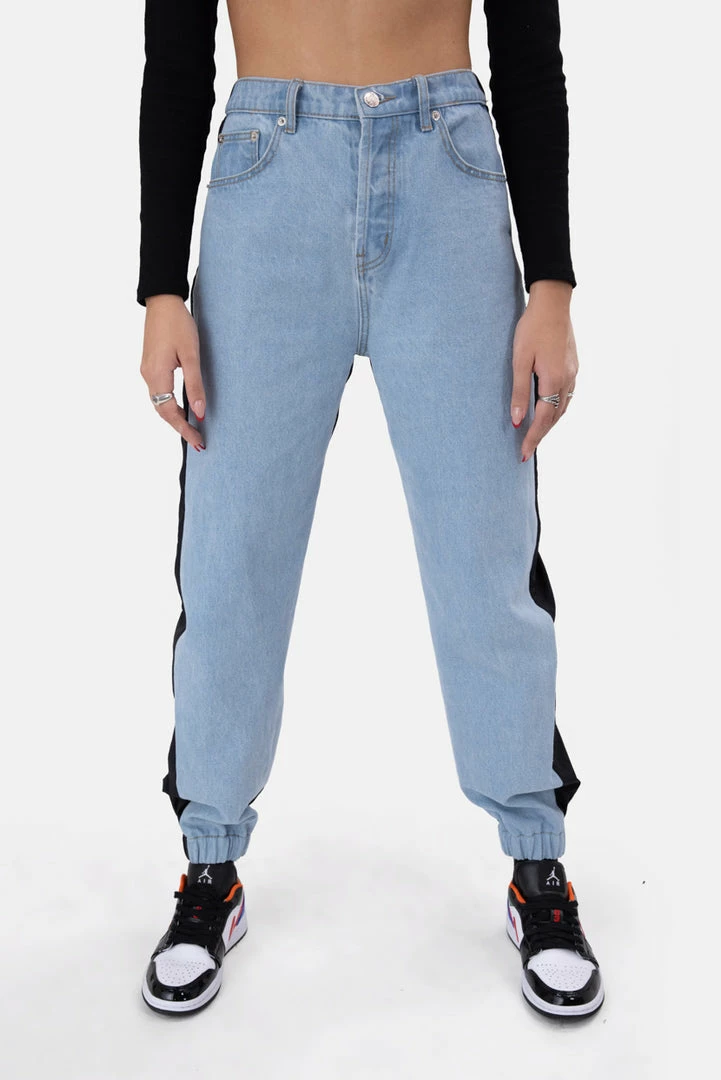 Best Sale ๐งจ Adika Hybrid Denim And Nylon Pants OUTLET ๐ 3 Adika Hybrid Denim And Nylon Pants OUTLET