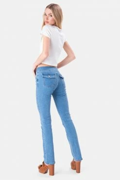 Adika Lamar Button-Waistband Jeans | FLARE Clothing