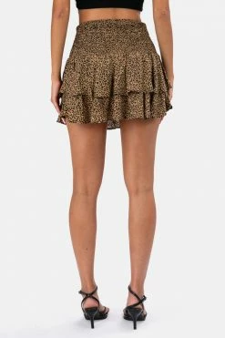 Adika OUTLET Suller Leopard Print Skirt