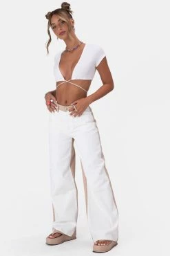 Adika Stonewall Wrap Crop Top OUTLET