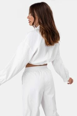 Hot Sale β Adika Icy Cropped Nylon Track Top π 7 Adika Icy Cropped Nylon Track Top