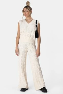 Adika Braids Cable Knit Vest OUTLET