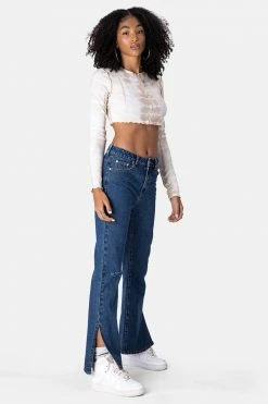 Adika Stitch Tie-Dye Crop Top