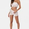 Adika Blanc Crochet Shorts