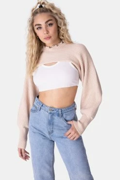 Adika OUTLET Smalls Ribbed Knit Bolero Sleeve