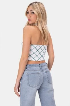 Adika Banton Halter Crop Top