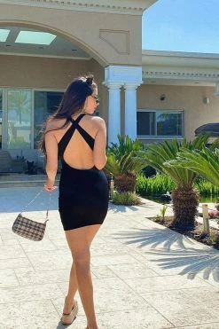 Buy 🔔 Adika Mystic Ribbed Cross-Back Mini 👗 Dress OUTLET ✨ 10 Adika Mystic Ribbed Cross-Back Mini Dress OUTLET