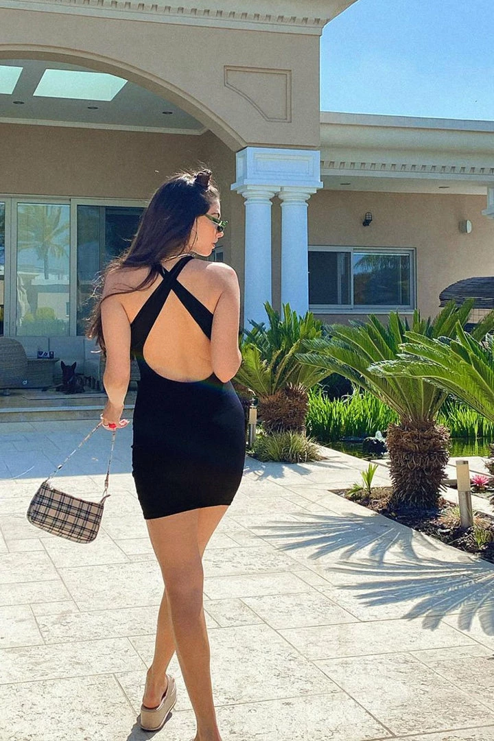 Buy 🔔 Adika Mystic Ribbed Cross-Back Mini 👗 Dress OUTLET ✨ 5 Adika Mystic Ribbed Cross-Back Mini Dress OUTLET