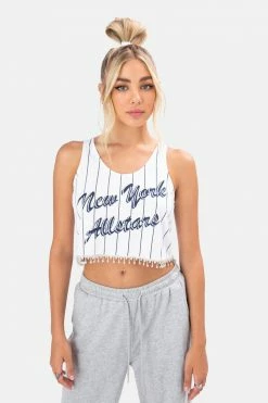 Adika NY Shiny Fringe Crop Top