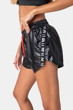 Adika Brands FILA // Glossy Nylon Track Shorts