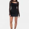 Adika Jagger Mesh Shrug Mini Dress
