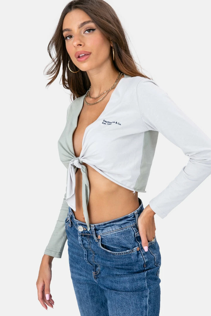 Budget 🔥 Adika OUTLET DAYDREAMS Color-Block Wrap Top 😀 2 Adika OUTLET DAYDREAMS Color-Block Wrap Top