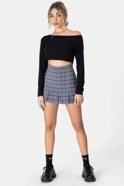 Cheapest ❤️ Adika Buffalo Plaid Skort 🧨 7 Adika Buffalo Plaid Skort