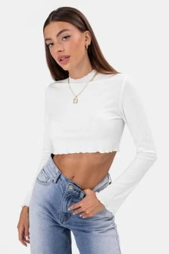 Adika Sanders Wavy Cropped Tee