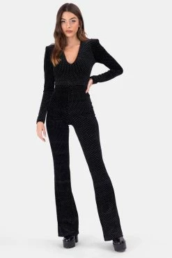 Adika OUTLET Sparky Velvet Diamante Jumpsuit