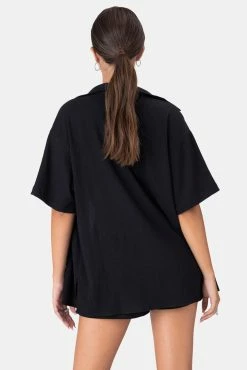 Best deal 🔔 Adika Bronx Crinkle Button-Down 👚 Shirt Clothing 🤩 10 Adika Bronx Crinkle Button-Down Shirt Clothing