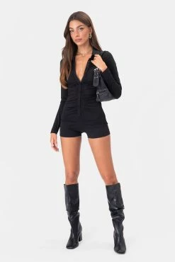 Adika Simons Ruched Romper Best Sellers