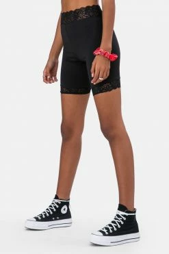 Adika OUTLET Duncan Lace Trim Biker Shorts