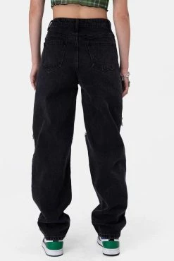 Adika Sim Wrap-Waist Ripped Jeans | BOYFRIEND Clothing