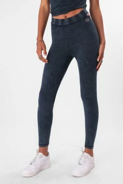 Adika Champion // Acid Wash Cut-Out Leggings