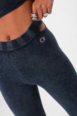 Adika Champion // Acid Wash Cut-Out Leggings