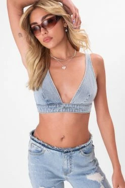 Adika Clothing Calypso Denim Bralette Top