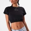 Adika Champion // Elastic Hem Cropped Tee